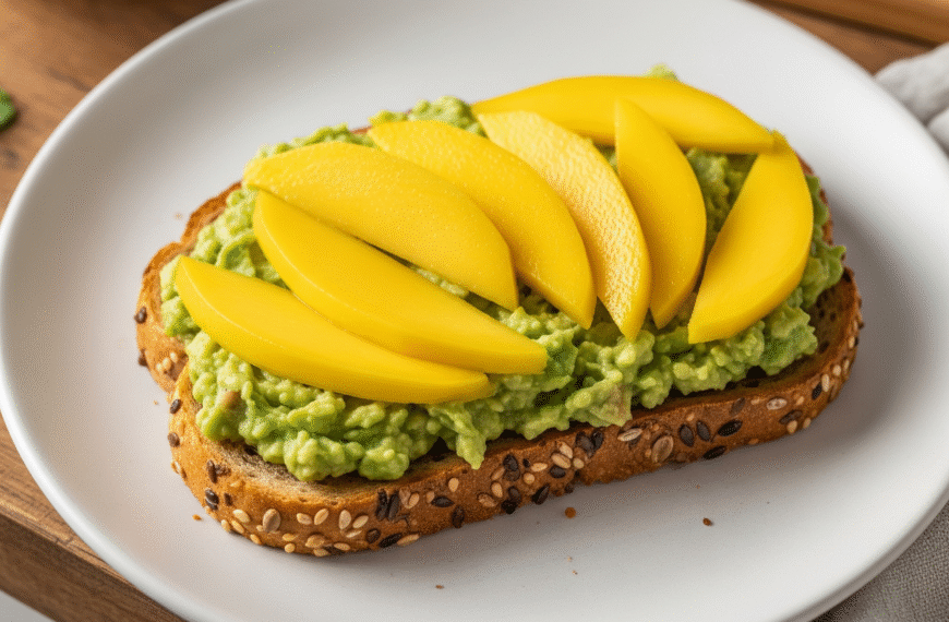 Easy Mango Avocado Toast – Healthy, Sweet & Savory Breakfast in 10 Minutes